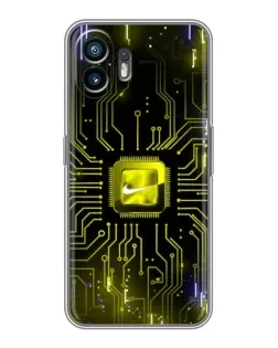 Чохол для OPPO A6k з картинкою «Nike — золота іскра»