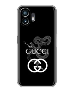 Чохол для OPPO A6k з картинкою «Gucci — срібна змія»