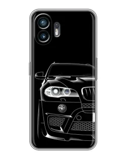 Чохол для OPPO A6k з картинкою «Темний силует BMW»
