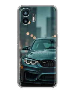Чохол для OPPO A6k з картинкою «BMW у вогнях міста»