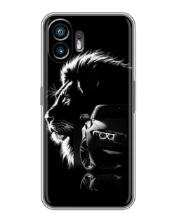 Чохол для OPPO A6k з картинкою «BMW та лев»