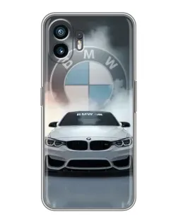 Чохол для OPPO A6k з картинкою «BMW в білому диму»