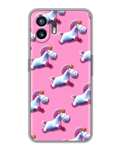 Чехол для OPPO A6k с картинкой «Единороги на розовом»