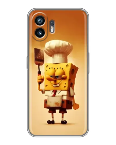 Чехол для OPPO A6k с картинкой «Губка Боб повар»