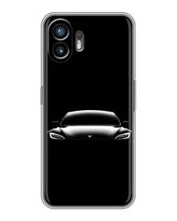 Чохол для OPPO A6k з картинкою «Фари Tesla Night»
