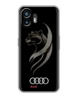 Чохол для OPPO A6k з картинкою «Графіка — пантера та Audi»