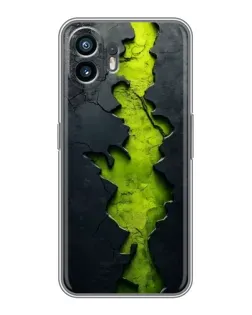 Чехол для OPPO A6k с картинкой «Салатовый разлом скалы» Чехол для OPPO A6k с картинкой «Салатовый разлом скалы»