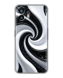 Чехол для OPPO A6k с картинкой «Черно-белая спираль» Чехол для OPPO A6k с картинкой «Черно-белая спираль»