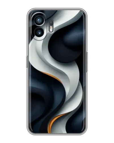 Чохол для OPPO A6k з картинкою «Об'ємні чорно-білі стрічки» Чохол для OPPO A6k з картинкою «Об'ємні чорно-білі стрічки»