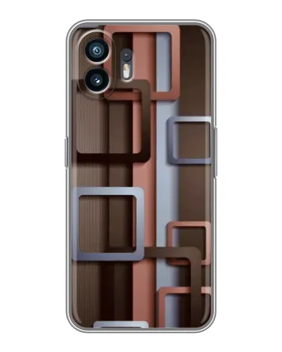 Чохол для OPPO A6k з картинкою «Коричневі об'ємні квадрати» Чохол для OPPO A6k з картинкою «Коричневі об'ємні квадрати»