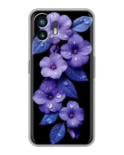 Чехол для OPPO A6s 5G с картинкой «Фиолетовые цветы с росою» Чехол для OPPO A6s 5G с картинкой «Фиолетовые цветы с росою»