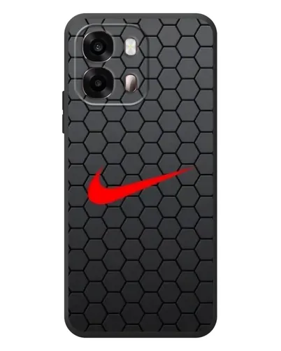 Чохол для OPPO A6s з картинкою «Nike — карбонова сітка»