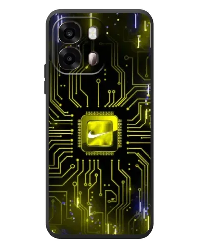 Чохол для OPPO A6s з картинкою «Nike — золота іскра»