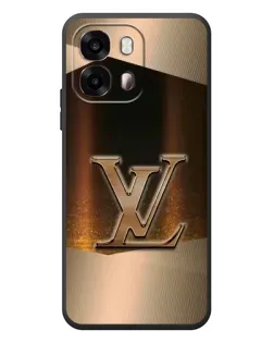 Чохол для OPPO A6s з картинкою «LV — золоте сяйво»