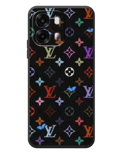 Чохол для OPPO A6s з картинкою «Кольорова монограма LV»