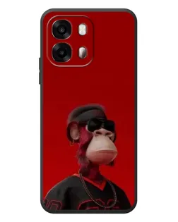 Чохол для OPPO A6s з картинкою «Bored Ape в червоному»