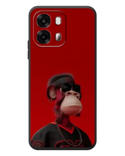 Чехол для OPPO A6s с картинкой «Bored Ape в красном»