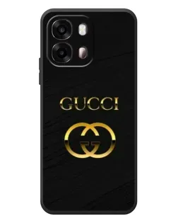 Чохол для OPPO A6s з картинкою «Золотий логотип Gucci»