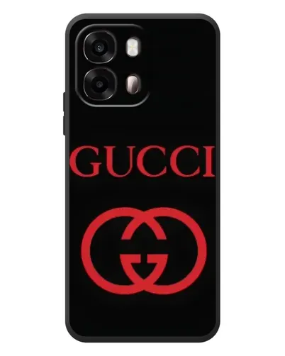 Чехол для OPPO A6s с картинкой «Gucci — красный логотип»