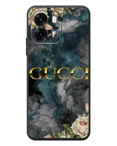 Чехол для OPPO A6s с картинкой «Абстрактные цветы Gucci»