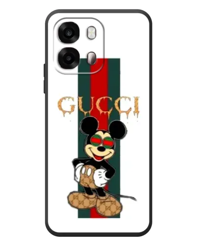 Чехол для OPPO A6s с картинкой «Микки Маус Gucci — полосы»