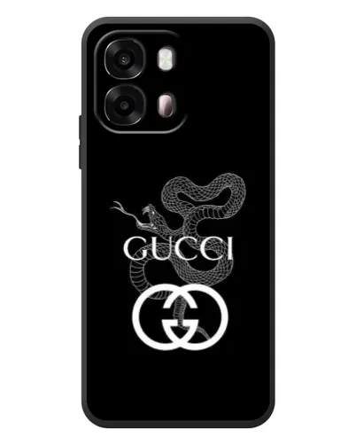 Чехол для OPPO A6s с картинкой «Gucci — серебряная змея»