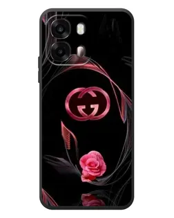 Чохол для OPPO A6s з картинкою «Gucci — неонова троянда»