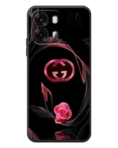 Чехол для OPPO A6s с картинкой «Gucci — неоновая роза»