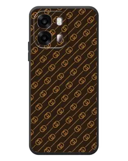 Чохол для OPPO A6s з картинкою «Gucci — золоті діагоналі»