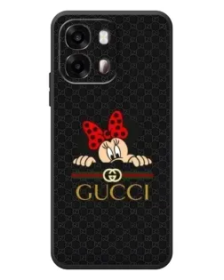 Чохол для OPPO A6s з картинкою «Мінні Маус Gucci — чорний»