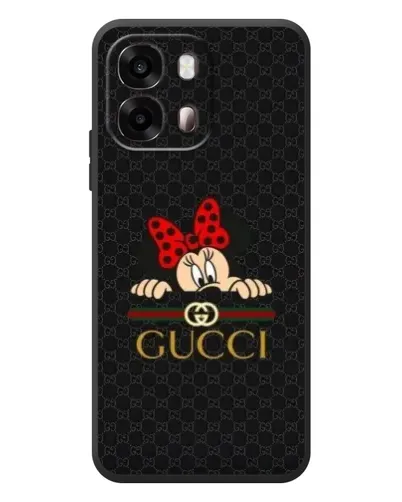 Чехол для OPPO A6s с картинкой «Минни Маус Gucci — черный»