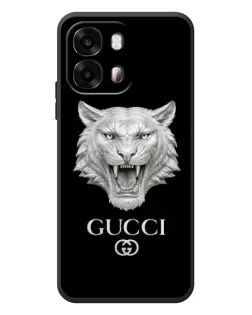 Чохол для OPPO A6s з картинкою «Gucci — срібний лев»