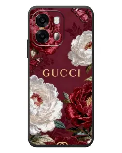 Чохол для OPPO A6s з картинкою «Gucci — бордові троянди»