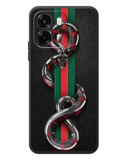 Чохол для OPPO A6s з картинкою «Gucci — змія на смузі»