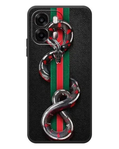 Чехол для OPPO A6s с картинкой «Gucci — змея на полосе» Чехол для OPPO A6s с картинкой «Gucci — змея на полосе»