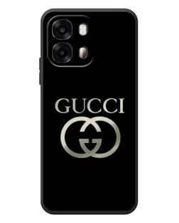 Чохол для OPPO A6s з картинкою «Gucci — золото на чорному»
