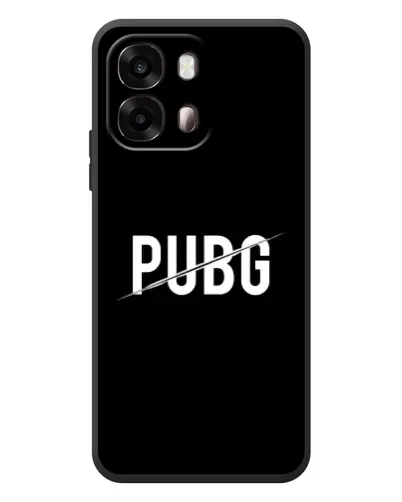 Чохол для OPPO A6s з картинкою «PUBG — білий логотип»