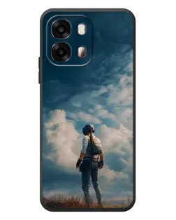 Чохол для OPPO A6s з картинкою «Герой PUBG на скелі»