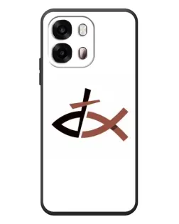Чехол для OPPO A6s с картинкой «Рыба и крест»