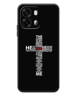 Чехол для OPPO A6s с картинкой «Текстовый крест»