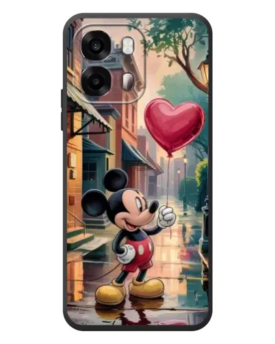 Чехол для OPPO A6s с картинкой «Микки и шарик-сердце»