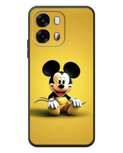 Чехол для OPPO A6s с картинкой «Микки на желтом»