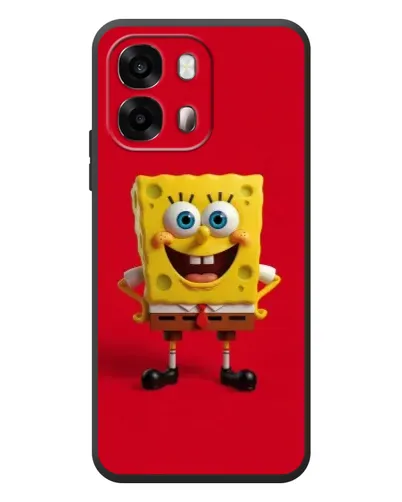Чехол для OPPO A6s с картинкой «Спанч Боб на красном» Чехол для OPPO A6s с картинкой «Спанч Боб на красном»