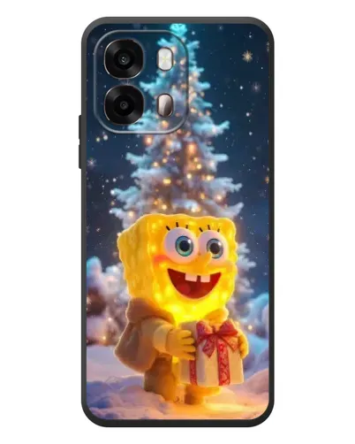 Чехол для OPPO A6s с картинкой «Рождественский Спанч Боб» Чехол для OPPO A6s с картинкой «Рождественский Спанч Боб»
