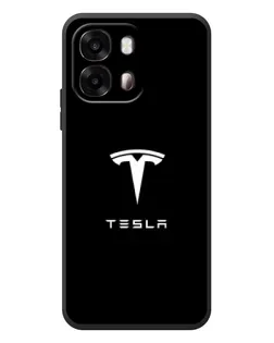 Чохол для OPPO A6s з картинкою «Tesla White Logo»