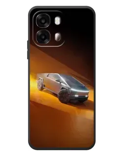 Чохол для OPPO A6s з картинкою «Cybertruck у пустелі»