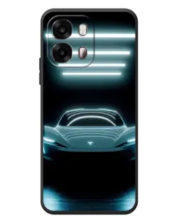 Чохол для OPPO A6s з картинкою «Tesla в неоні»
