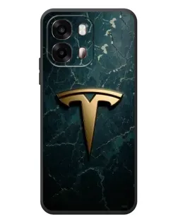 Чохол для OPPO A6s з картинкою «Мармурова Tesla Gold»