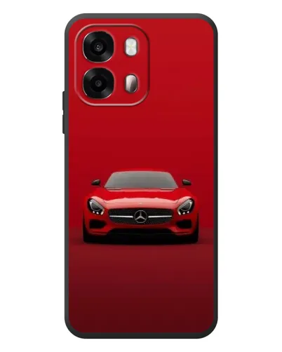 Чехол для OPPO A6s с картинкой «Красный Mercedes AMG»