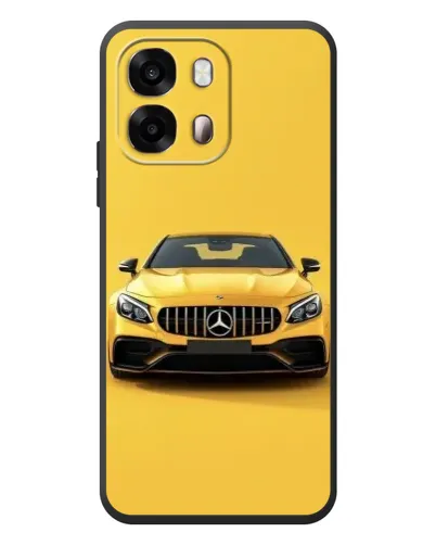 Чехол для OPPO A6s с картинкой «Желтый Mercedes GT»